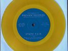 STATE FAIR - PAT BOONE, BOBBY DARIN - DRIVE IN RADIO SPOT -  YELLOW VINYL - 1962