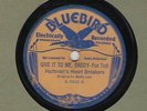 c 78 RPM Hartman's Heart Breakers buff Bluebird B-6542 in V+/VV+