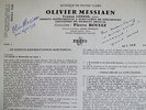 60'S LP PIERRE BOULEZ MORTUORU ERATO STU70302 DEDICACE SIGNED MESSIAEN LORIOD NM