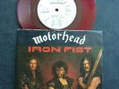 MOTORHEAD IRON FIST  UK RED VINYL 7