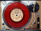 DAVID BOWIE 7'' Red Single Promo copy playing on a turntable Memorabilia Frame