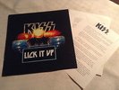 KISS *LICK IT UP* LP 1983 RADIO COPY PORTUGUESE WITH PRESS REALESE NM