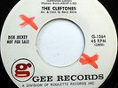 The CLEFTONES 45 Heart & Soul / How Do You Feel GEE label promo DOO WOP w5388