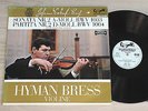 HYMAN BRESS Partita & Sonata No.2 BACH 1stPress 1960s white EURODISC MINT