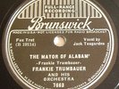 Frankie Trumbauer 78 The Mayor Of Alabam' w/ Jack Teagarden-Brunswick 7663