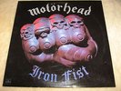 MOTORHEAD Iron Fist VINYL LP record 1st Ed.1982 EX/VG+ Mercury SRM-1-4042 LEMMY