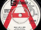 THE FOUR SEASONS  WALK LIKE A MAN  UK ORIG DEMO ISSUE  HUGE JERSEY BOYS CLASSIC