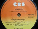 Queen Freddie Mercury NEW ZEALAND 45 in Company Sleeve Love Kills Moroder
