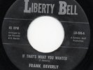 Northern Soul Frank Beverly If Thats What You Wanted