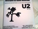 U2 MEXICAN PROMO- UNIQUE ART- radio station , RARE COVER, 12