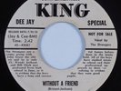 Doo Wop 45 STRANGERS Without A Friend KING VG+ HEAR