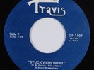 Rock 45 TRAVIS Stuck With What PRIVATE HEAR