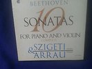 SZIGETI/ARRAU 4 LP BOX SET beethoven 10 sonatas PIANO & VIOLIN vanguard SRV 300