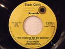 Soul 45 Collector-GEORGE WILSON-HERE STANDS A MAN.....-BLACK CIRCLE-Hear