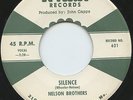 Hear- Rare Country 45- Nelson Brothers- Silence - Onie Wheeler - K-Ark #621 - M-