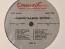 JACK SHAINDLIN Cinemusic CMR 200 TV/Film Library 1950's PRODUCTION LP Demo RARE