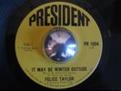 FELICE TAYLOR rare northern soul It May Be Winter CDN 45 LISTEN