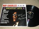 RAY CHARLES AUTOGRAPHED GREATEST HITS RECORD ALBUM LP ABC-PARAMOUNT ABC 415 -