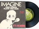 9235 JOHN LENNON & PLASTIC ONO BAND - IMAGINE - RARE NORWAY 45/PS