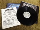 METALLICA - Ride The Lightning - Original 1984 MEGAFORCE insert EX+