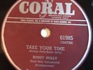 Buddy Holly Coral 61985 Rave On  78 rpm   Rock/Rockabilly