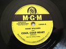 COLD COLD HERAT Hank Williams MGM # 10904 E+ Cowboy Country 78 rpm Record JUKE