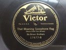 SIX BROWN BROTHERS - ‘THAT MOANING SAXOPHONE RAG’ VICTOR 17677 - 1914 RAGTIME