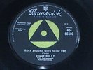 BUDDY HOLLY ROCK AROUND WITH OLLIE VEE / MIDNIGHT SHIFT BRUNSWICK 45-05800 1-1C