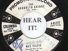 Mel Tillis ROCKABILLY 45 (Columbia 41277 PROMO) The Brooklyn Bridge/Finally VG++