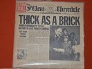 LP Jethro Tull Thick As A Brick NEWSPAPER COVER, ORIGINAL Chrysalis Records NM