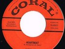 BUDDY HOLLY heartbeat / well all right U.S. CORAL 45rpm_orig 1958    9-62051