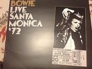 DAVID BOWIE LIVE SANTA MONICA 72 2 LP RECORD AND POSTER