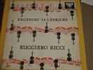 RUGGIERO RICCI Paganini: 24 Violin Caprices DECCA Orig. UK SXL wbg 1960 ED1