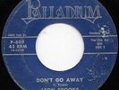 Leon Brooks 45RPM Don't Go Away On Palladium Rare Northern Soul Hear It