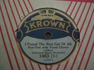Universal Dance Orch / Symphony Trio KROWN 1463 I Found The Best Gal Of All