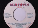BILL WRIGHT: You Can't Let Your Left Hand Know / Everything Looks Good 45 rare