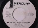 LORI BURTON: The Hurt Won't Go Away / Bye, Bye Charlie 45 (dj) Soul