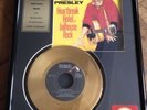 ELVIS 24KT GOLD PLATED RECORDS FRAMED HEARTBREAK HOTEL JAILHOUSE ROCK RCA 45