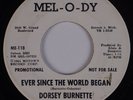 DORSEY BURNETTE: Ever Since the World Began ROCKABILLY MEL O DY Promo 45 Hear
