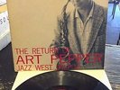 ART PEPPER  RETURN OF ART PEPPER ORIG 1956 JAZZ WEST LP DEEP GROOVE VG+/VG RARE
