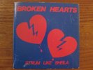 BROKEN HEARTS rare private aor new wave rock Strum Like Sheila Canada 45