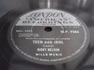 RICKY NELSON TEEN AGE IDOL VERY RARE 1962 78 RPM RECORD EX/EX