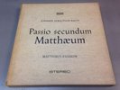 Rare Classical Box Set. PASSIO SECUNDUM MATTHAEUM. 4x LPS.ARCHIV. Perfect Vinyl.