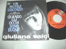 GIULIANA VALCI - QUANDO GLI OCCHI SONO BUONI raro 45 BEAT BATTISTI PAUL SIMON