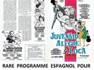Johnny HALLYDAY SYLVIE VARTAN CHERCHEZ L'IDOLE PROGRAMME CINEMA ESPAGNOL SPAIN