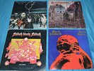 4 Record Albums BLACK SABBATH self titled born again live evil sabbath bloody