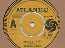 BARBARA LEWIS-BABY I'M YOURS-ATLANTIC-***YELLOW DEMO***-***NICE COPY***