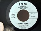 Signed Texas Rockabilly BILLY TAYLOR & THE TEAR DROPS Wombie Zombie FELCO 101