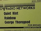 2Lps RADIO only RAINBOW  George Thorogood QUIET RIOT 1984 RKO 