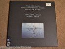 PAUL HENDEMTIH Sonatas For Viola Levin Kashkashian Piano w/book 3 RECORDs LPs NM